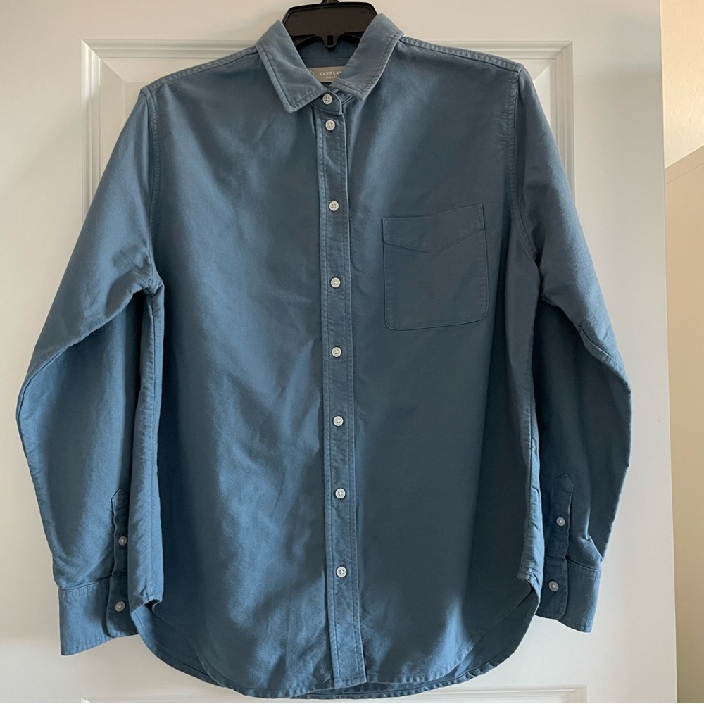 Everlane Blue Button-Down Shirt